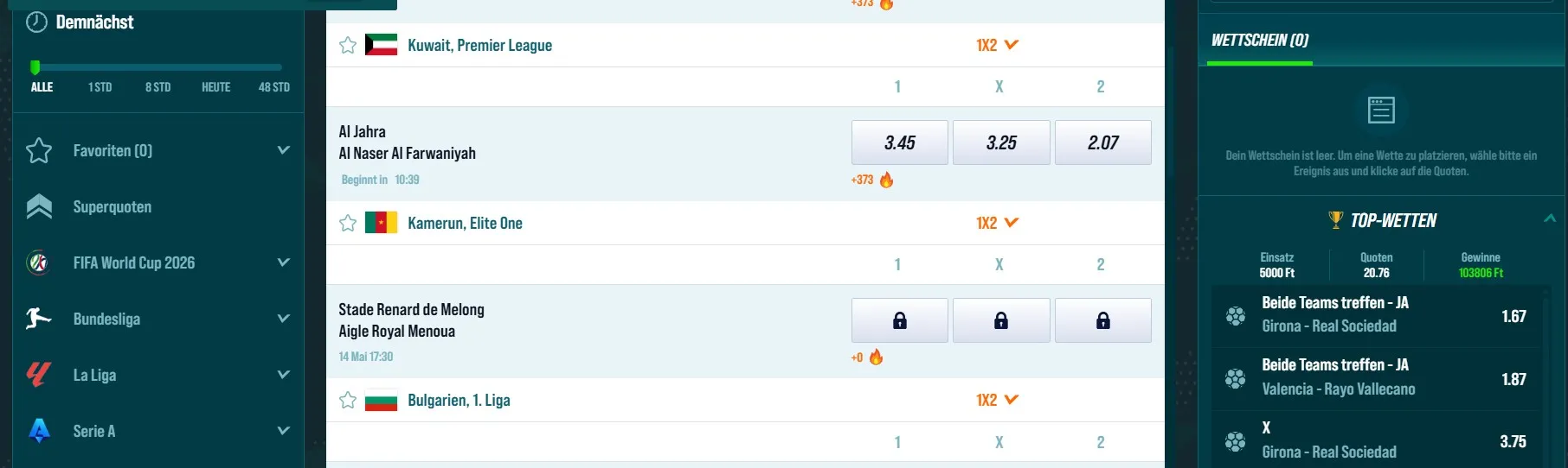 Golisimo Sportwetten